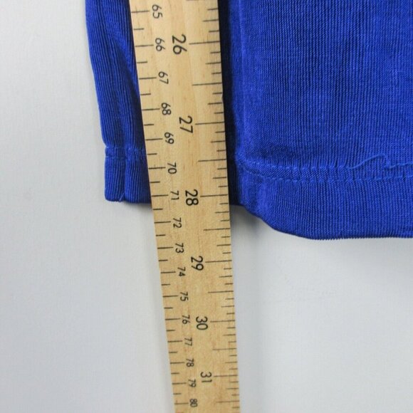 Citiknits Women's Tunic Top Pants Set Matching L Blue Vintage Comfort Travel 716 - Picture 10 of 15